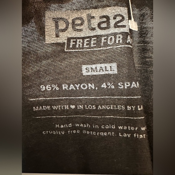 PETA2 Only Bullies Wear Bunnies distressed multicolor tank top - Picture 6 of 6